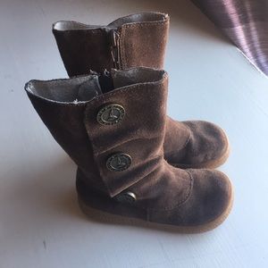 Livie & Luca Tiempo brown leather boots- size 7